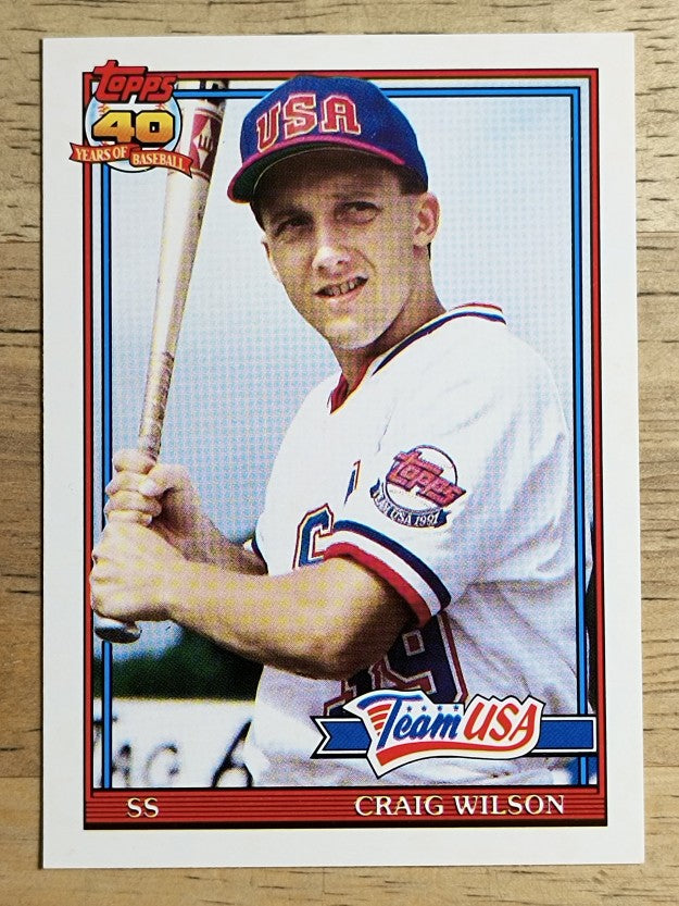 1991 Topps Traded #128T Craig Wilson USA RC