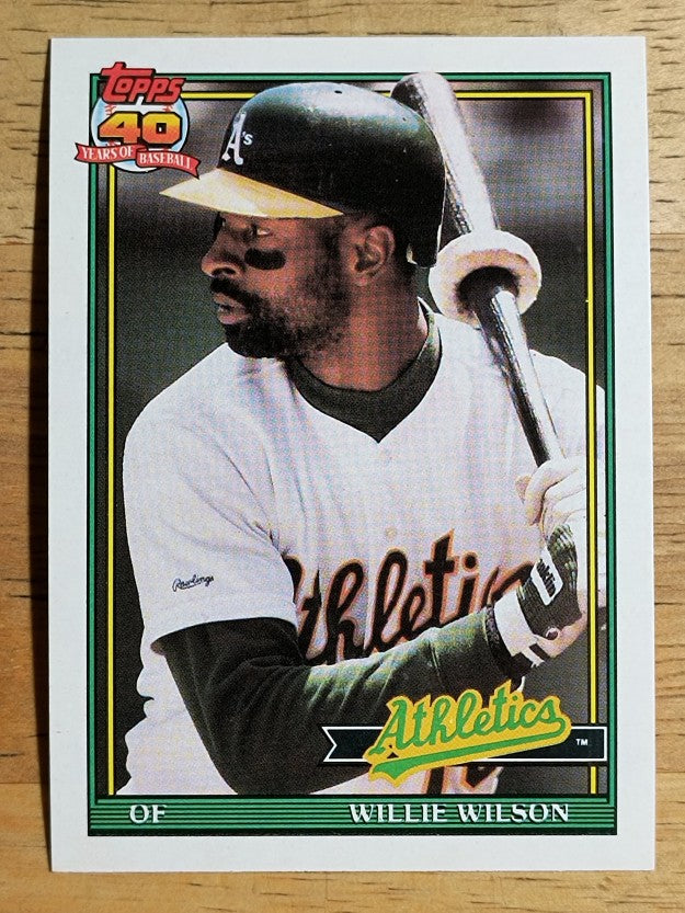 1991 Topps Traded #129T Willie Wilson