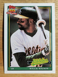 1991 Topps Traded #129T Willie Wilson