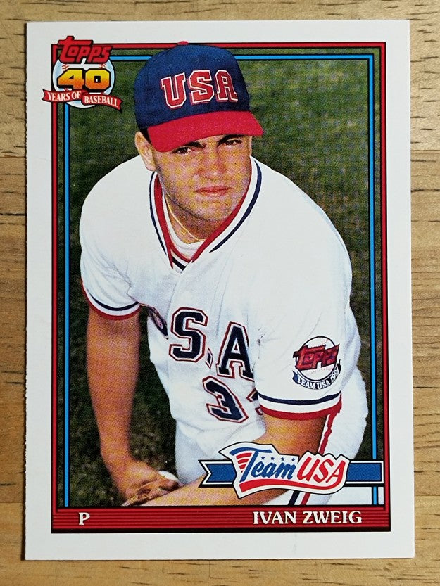 1991 Topps Traded #131T Ivan Zweig USA RC