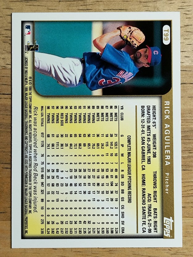 1999 Topps Traded #T99 Rick Aguilera