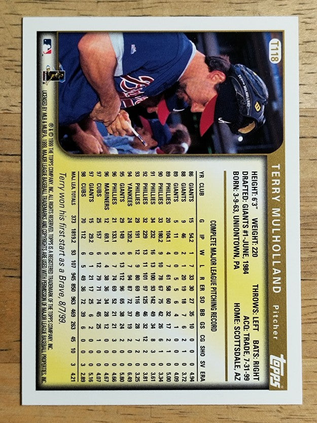 1999 Topps Traded #T118 Terry Mulholland
