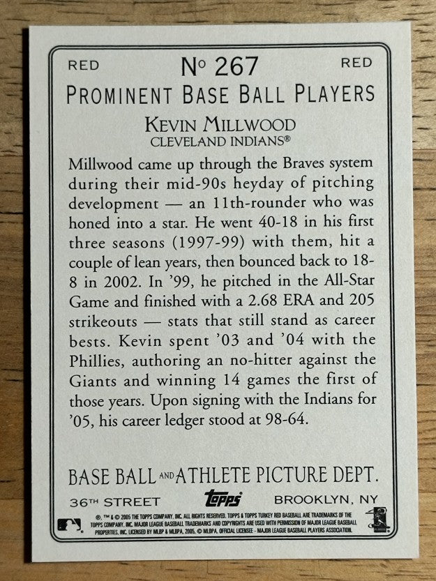 2005 Topps Turkey Red Red #267 Kevin Millwood