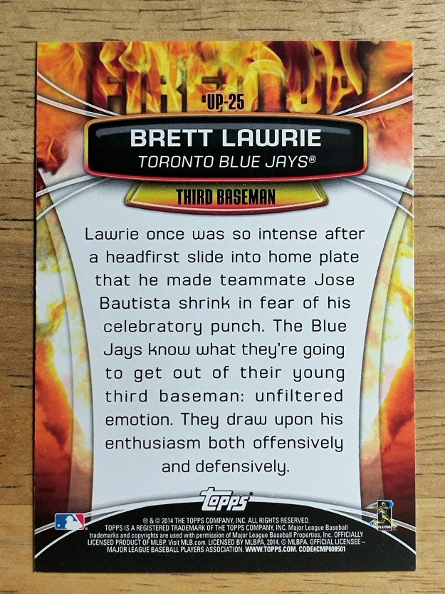 2014 Topps Opening Day Fired Up #UP25 Brett Lawrie