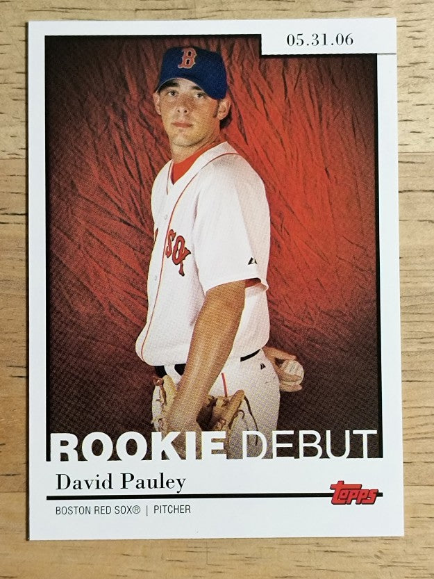 2006 Topps Update Rookie Debut #RD34 David Pauley