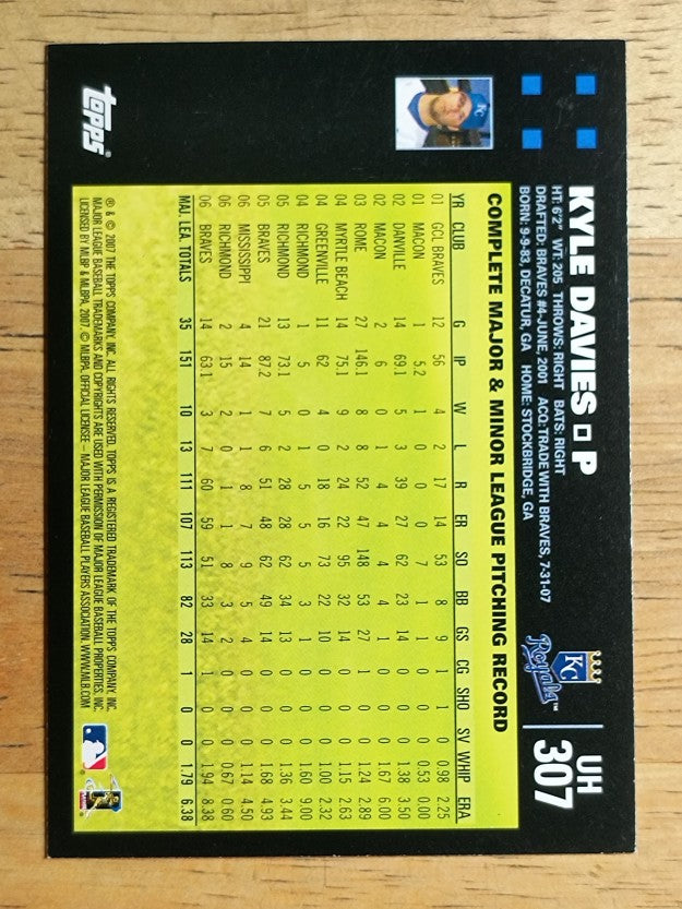 2007 Topps Update #307 Kyle Davies