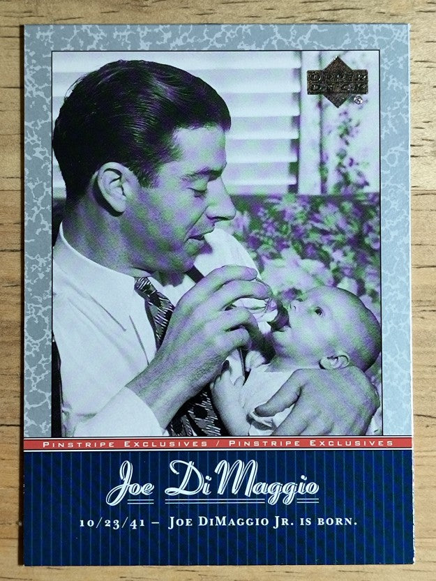 2001 Upper Deck Pinstripe Exclusives DiMaggio #JD23 Joe DiMaggio