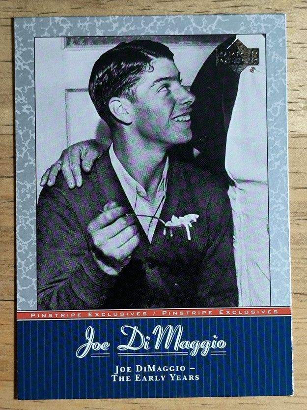 2001 Upper Deck Pinstripe Exclusives DiMaggio #JD1 Joe DiMaggio