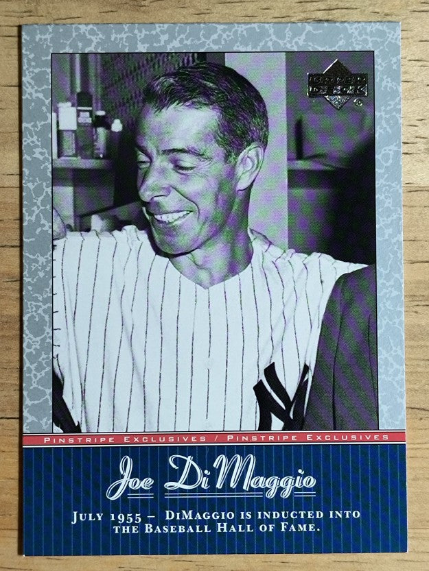 2001 Upper Deck Pinstripe Exclusives DiMaggio #JD47 Joe DiMaggio
