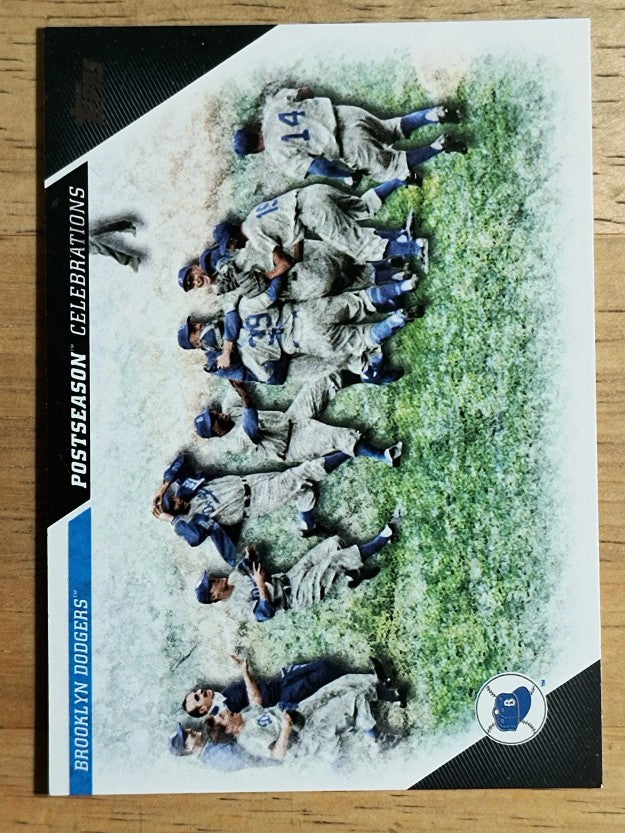 2017 Topps Update Postseason Celebration #PC25 Brooklyn Dodgers (NM)