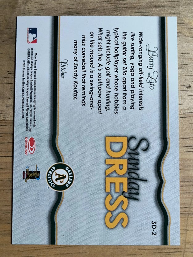 2004 Leaf Sunday Dress Second Edition #2 Barry Zito
