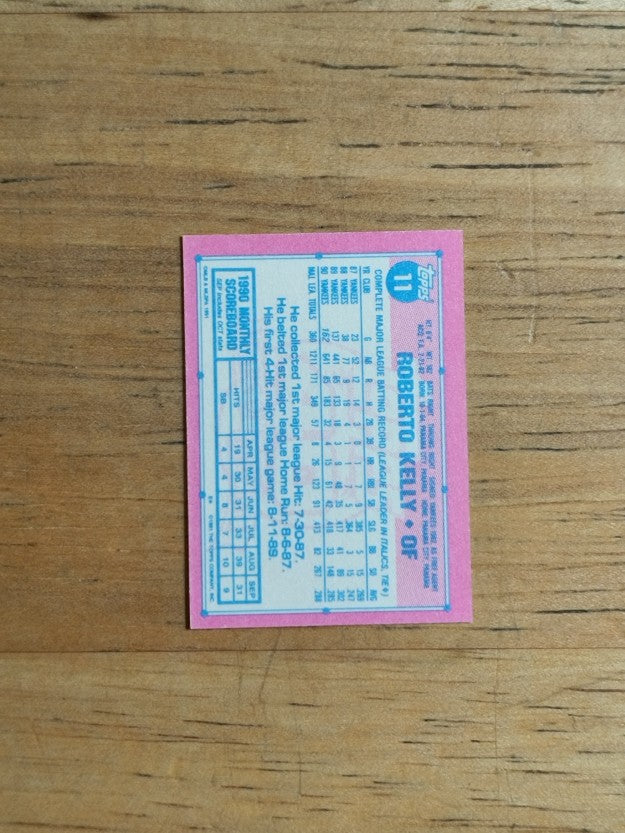1991 Topps Micro #11 Roberto Kelly