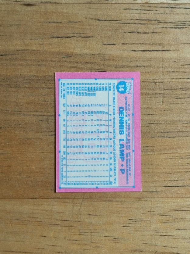 1991 Topps Micro #14 Dennis Lamp