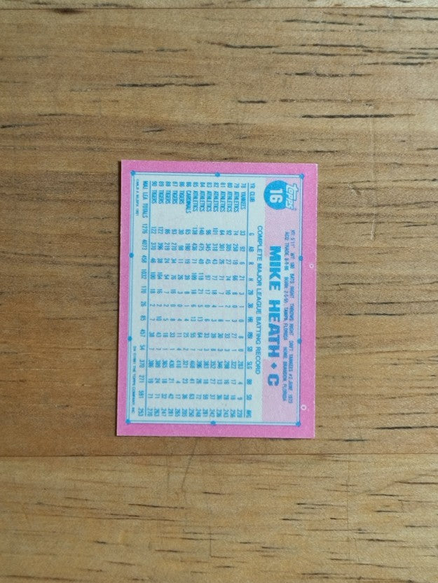 1991 Topps Micro #16 Mike Heath