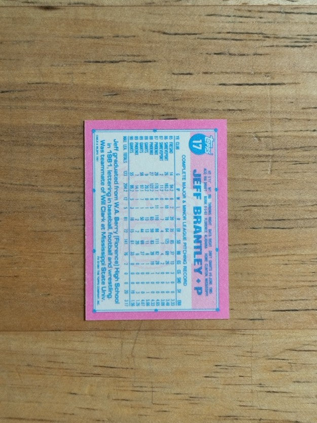 1991 Topps Micro #17 Jeff Brantley