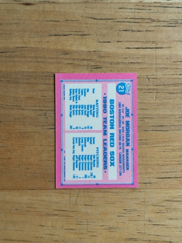 1991 Topps Micro #21 Joe Morgan MG