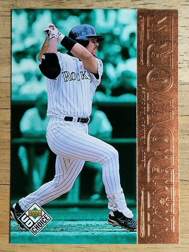 1999 UD Choice Yard Work #Y11 Larry Walker