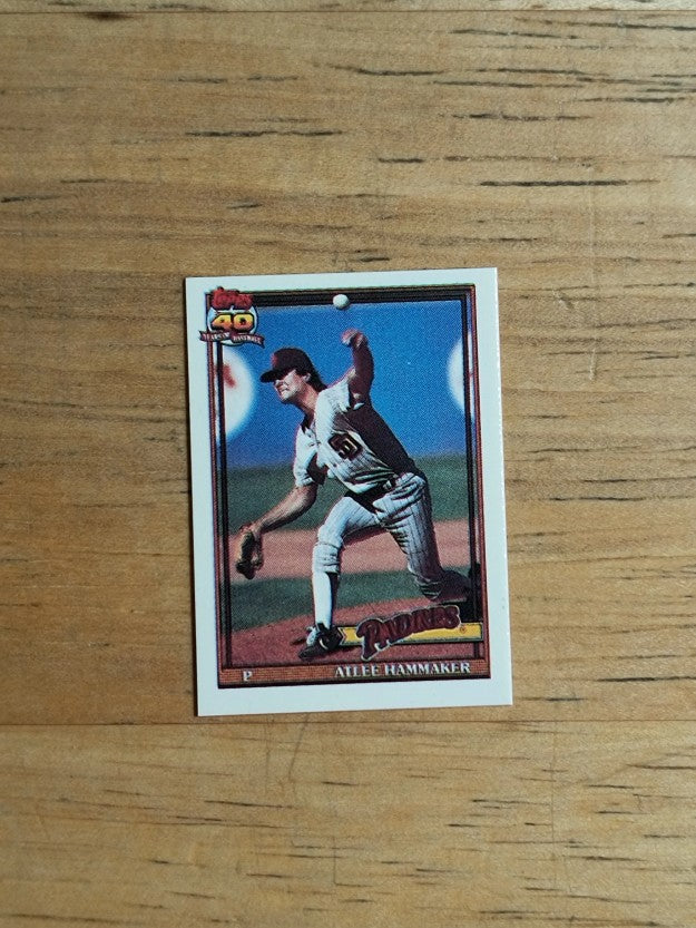 1991 Topps Micro #34 Atlee Hammaker
