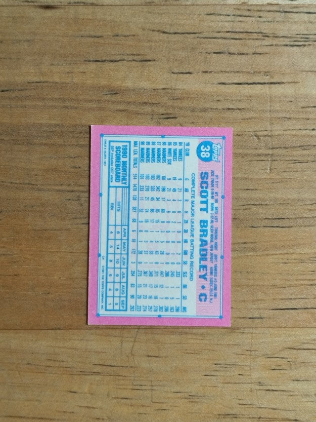 1991 Topps Micro #38 Scott Bradley