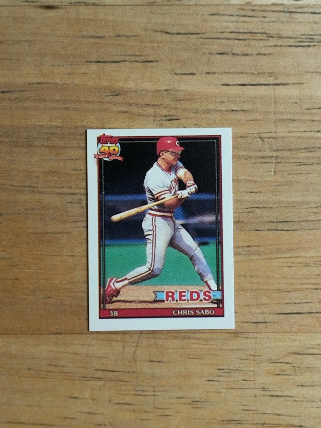 1991 Topps Micro #45 Chris Sabo
