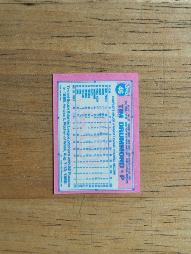 1991 Topps Micro #46 Tim Drummond