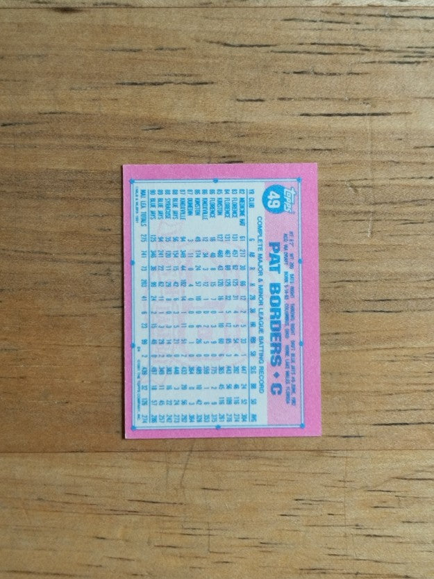 1991 Topps Micro #49 Pat Borders