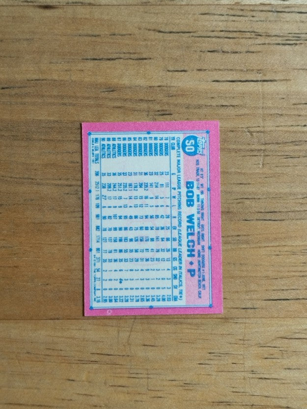 1991 Topps Micro #50 Bob Welch
