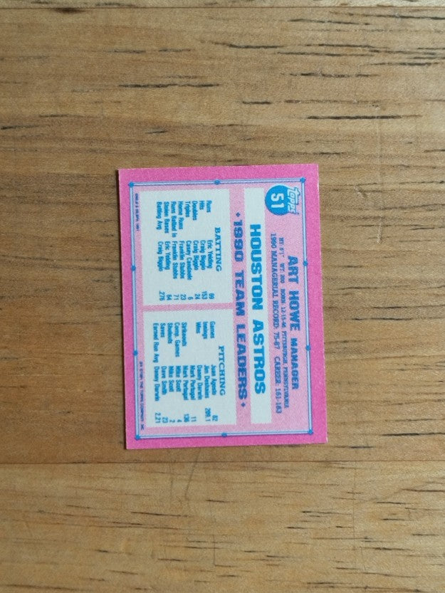 1991 Topps Micro #51 Art Howe MG