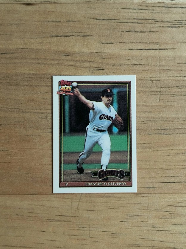 1991 Topps Micro #52 Francisco Oliveras