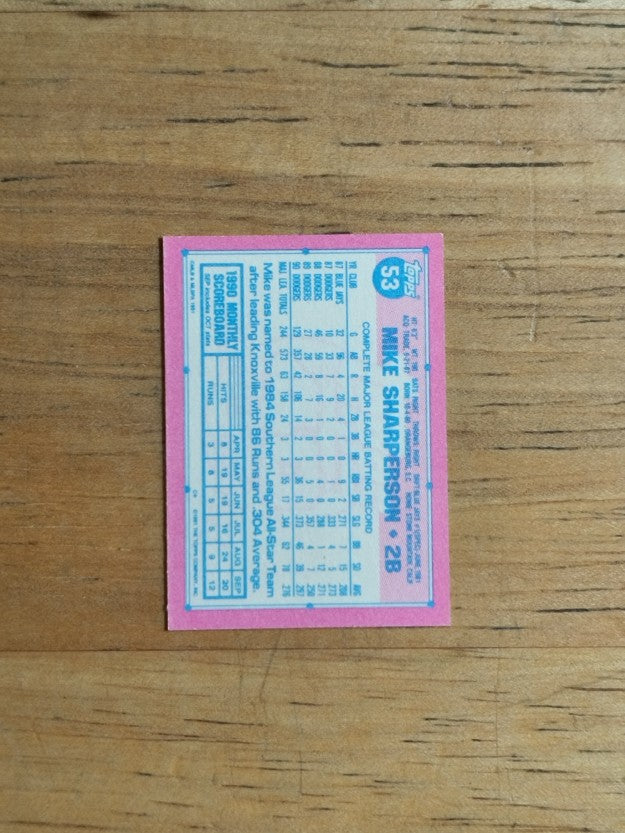 1991 Topps Micro #53 Mike Sharperson