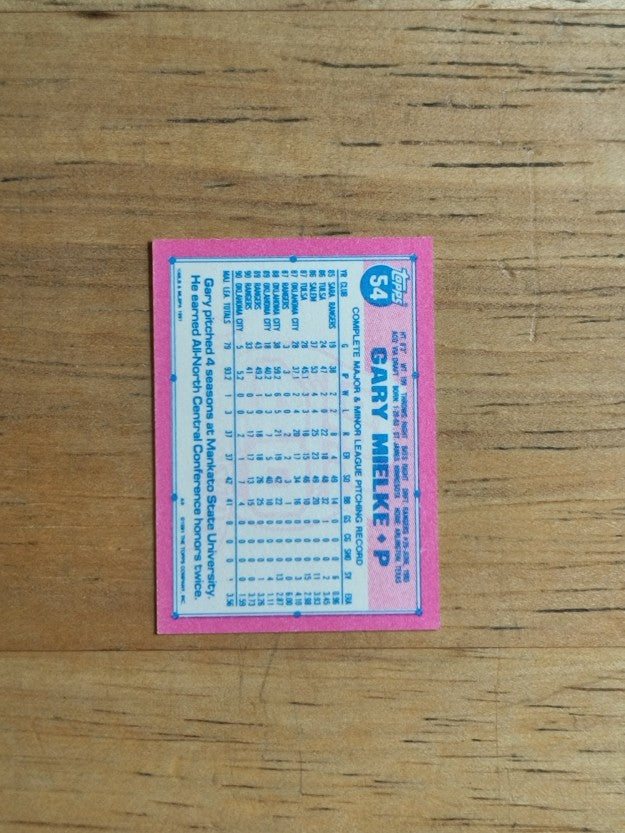 1991 Topps Micro #54 Gary Mielke