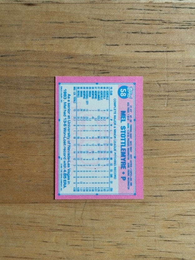 1991 Topps Micro #58 Mel Stottlemyre Jr.
