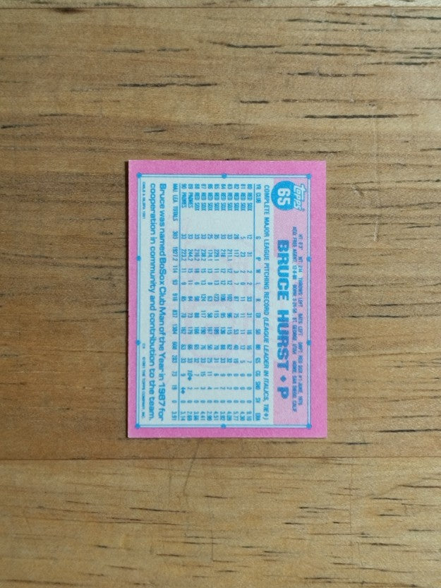 1991 Topps Micro #65 Bruce Hurst