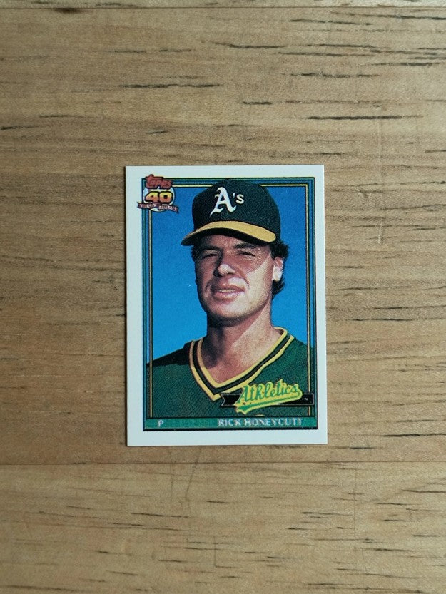 1991 Topps Micro #67 Rick Honeycutt