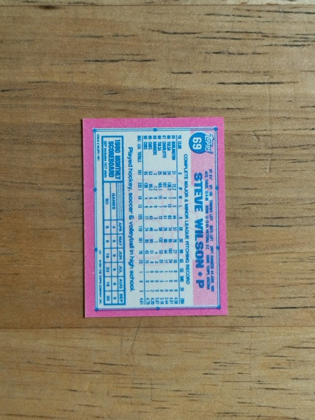 1991 Topps Micro #69 Steve Wilson