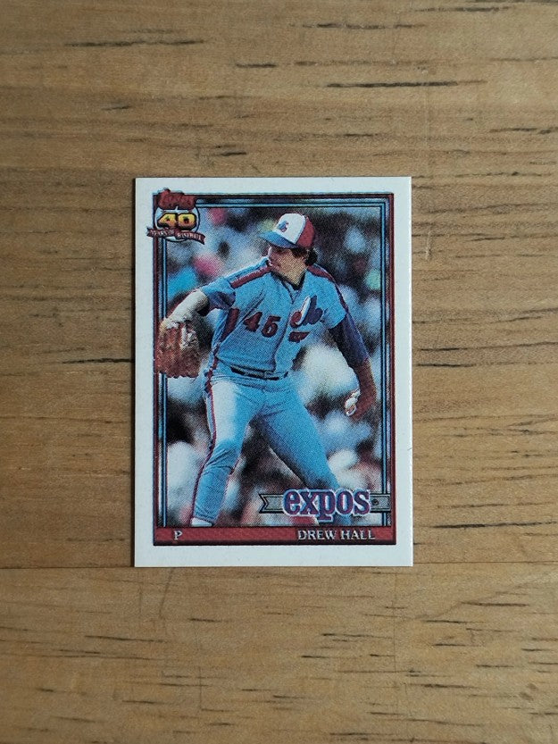 1991 Topps Micro #77 Drew Hall