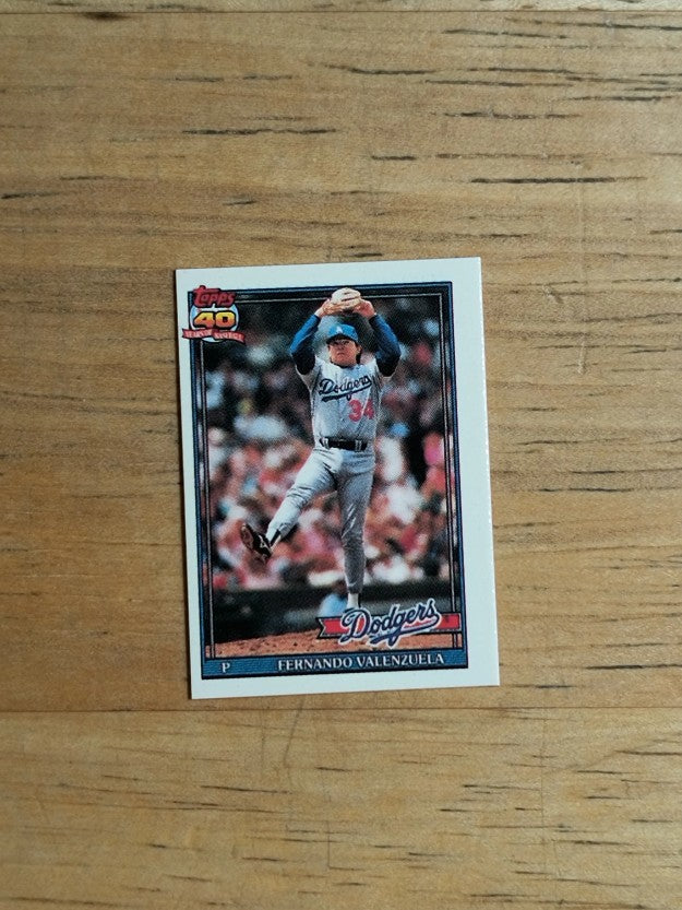 1991 Topps Micro #80 Fernando Valenzuela