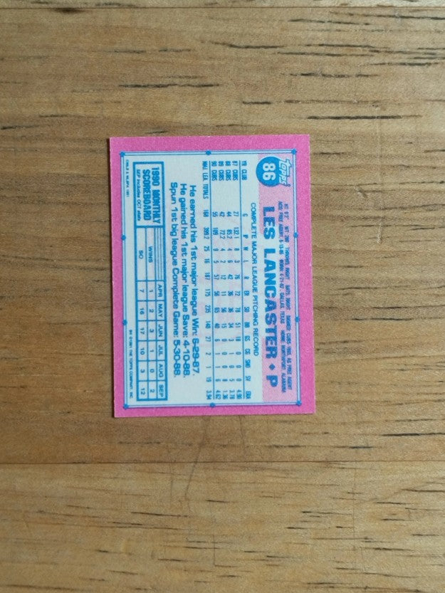 1991 Topps Micro #86 Les Lancaster