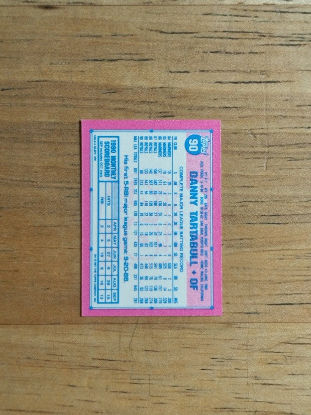 1991 Topps Micro #90 Danny Tartabull