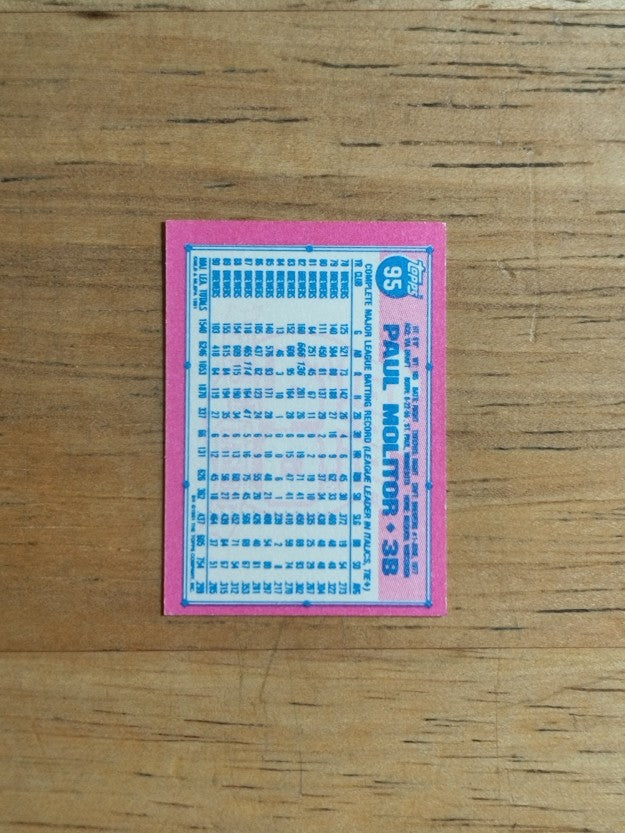 1991 Topps Micro #95 Paul Molitor