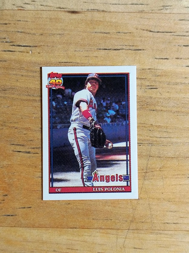 1991 Topps Micro #107 Luis Polonia