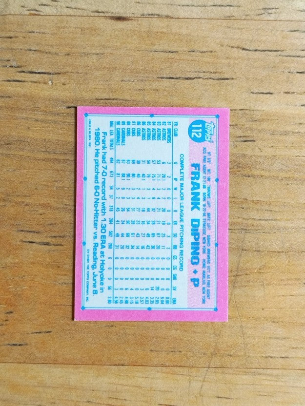 1991 Topps Micro #112 Frank DiPino