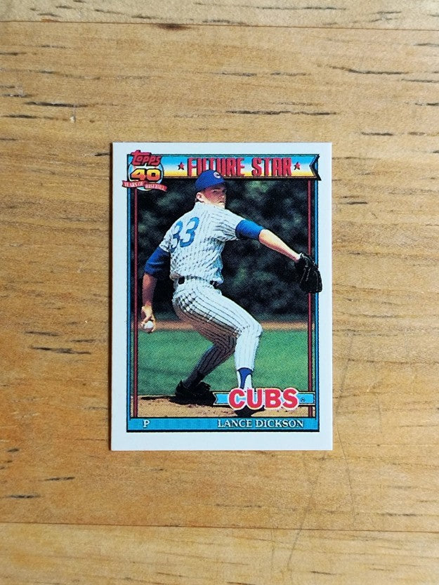 1991 Topps Micro #114 Lance Dickson RC