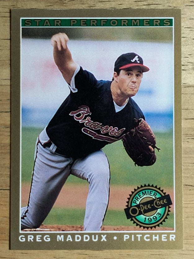 1993 O-Pee-Chee Premier Star Performers #19 Greg Maddux