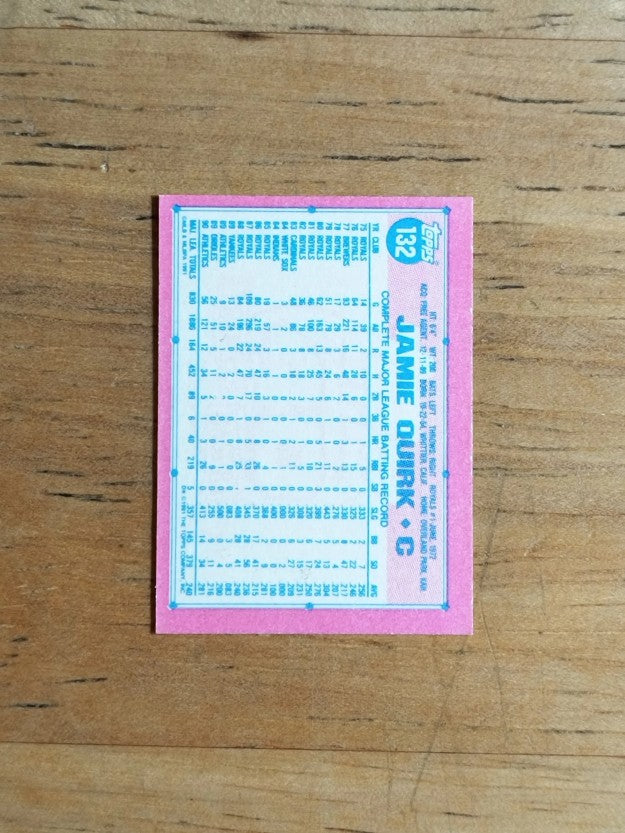 1991 Topps Micro #132 Jamie Quirk