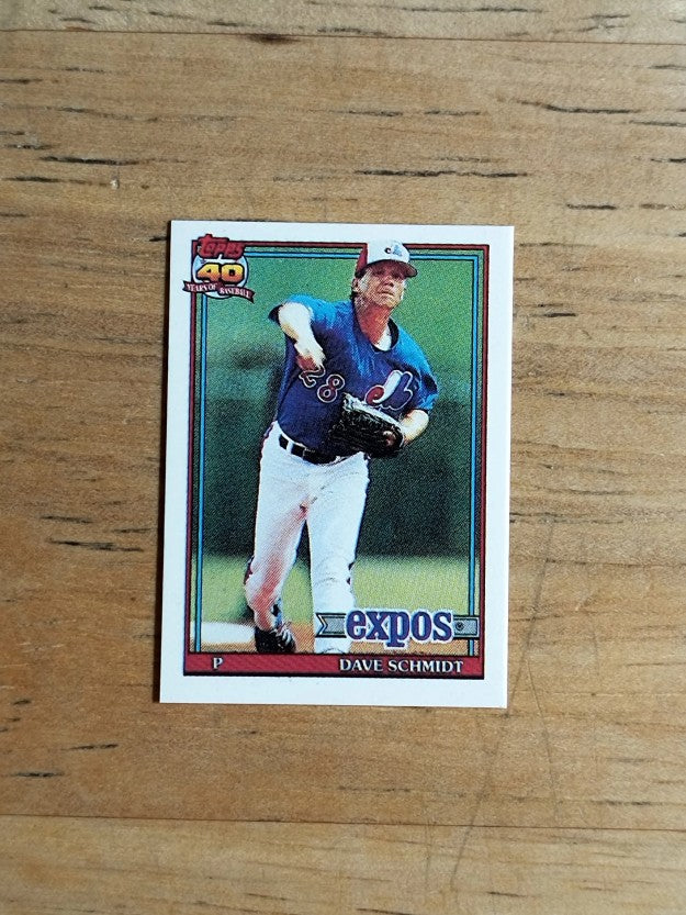 1991 Topps Micro #136 Dave Schmidt