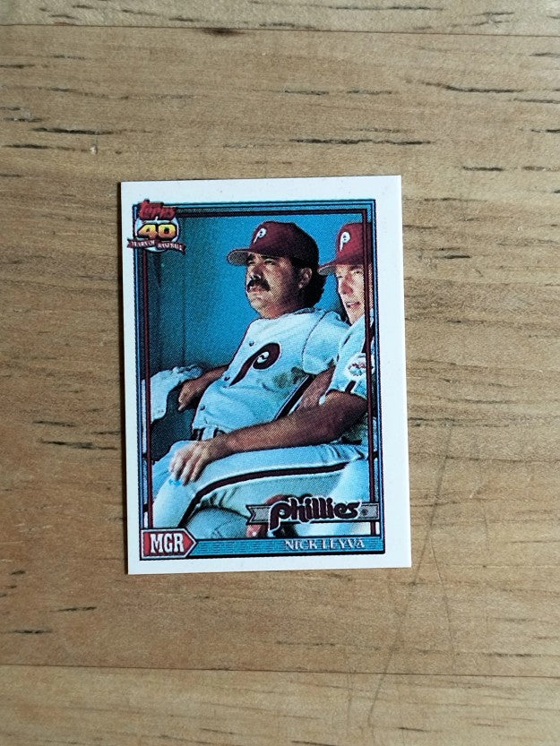 1991 Topps Micro #141 Nick Leyva MG