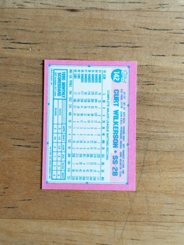 1991 Topps Micro #142 Curt Wilkerson