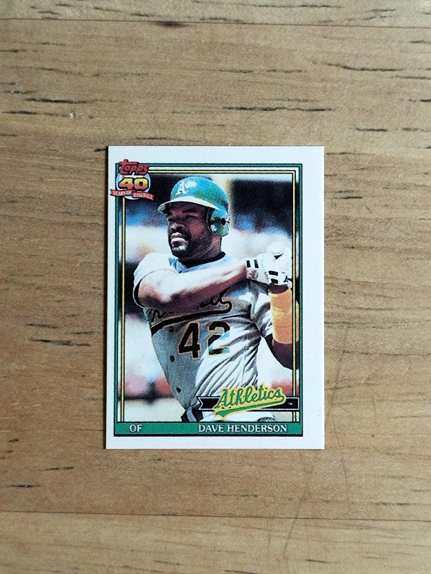 1991 Topps Micro #144 Dave Henderson
