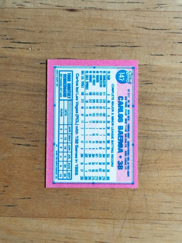 1991 Topps Micro #147 Carlos Baerga